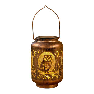Farmhouse Vintage Owl Solar Outdoor Lanterns & Lamp