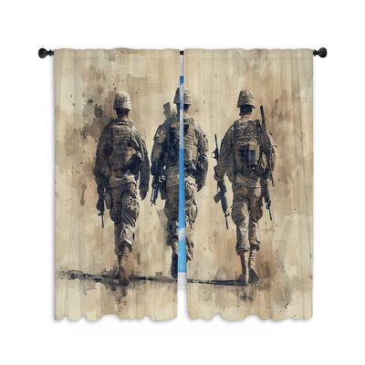 Paire de rideaux obscurcissant en polyester Eftica