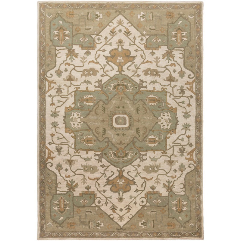 BuckHill Hand Tufted Wool Oriental Indoor Rug, Rectangle 7'6" x 9'6"