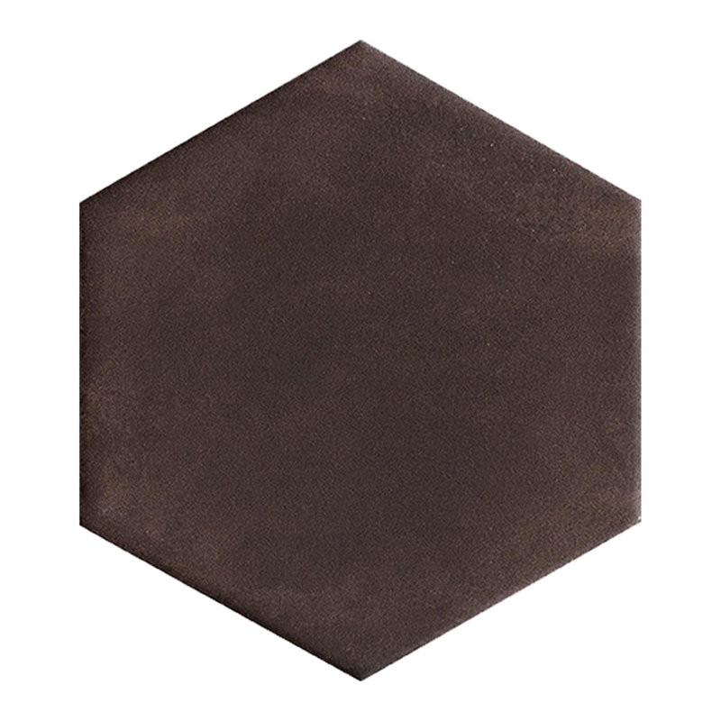 Chromatica 6" Hexagon Porcelain Wall and Floor Tile, Brown