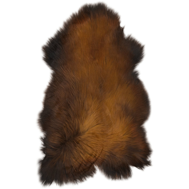 Amuri Novelty 70 cm x 105 cm Animal Print Sheepskin Hand Woven Area Rug