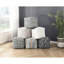 Pouf rembourré en tissu, antidérapant, profondeur de l'emballage de 17 po, pouf multicolore 16 po X, tissu 100%, nettoyage des taches seulement