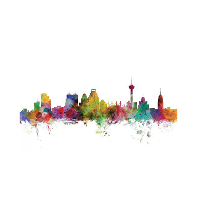 San Antonio, Texas Skyline by Michael Tompsett - Wrapped Canvas Gallery-Wrapped Canvas Giclée