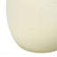 Lampe de table - H 18 po, matériau céramique crème, ivoire et abat-jour crème