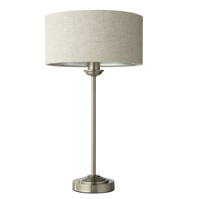 Landover Metal Table Lamp, Linen