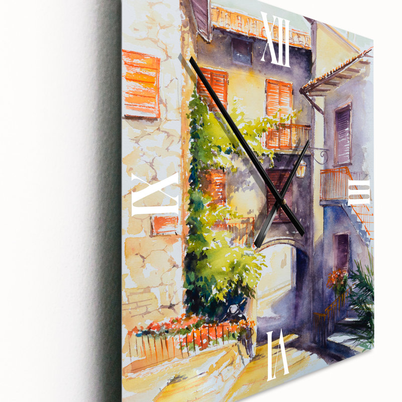 Horloge murale rustique et idyllique italien, Moyen