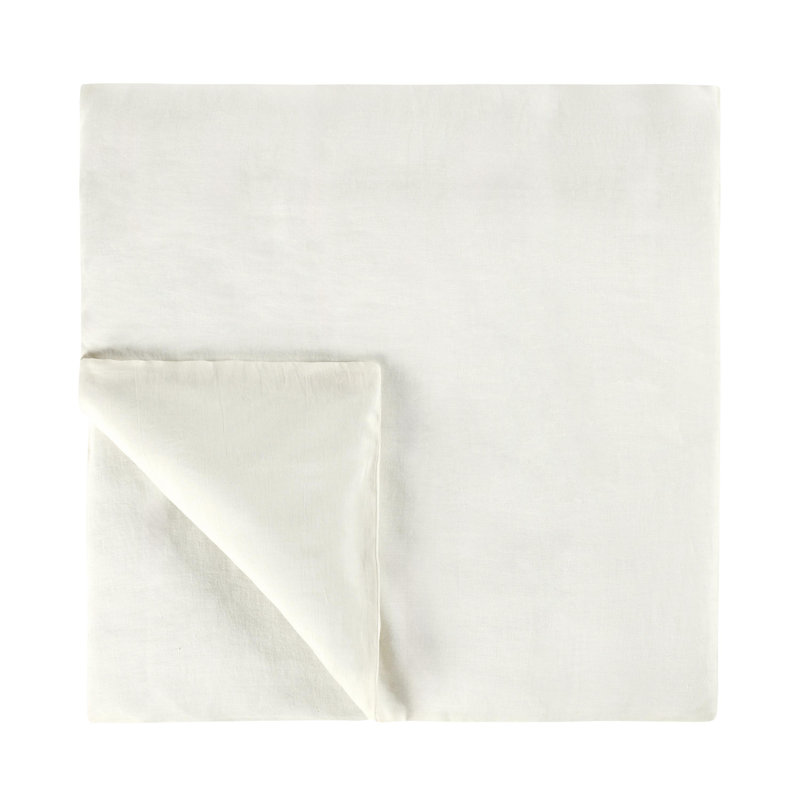 Couette en tissu de chanvre Paloma, Housse de couette pour très grand lit, Ivoire