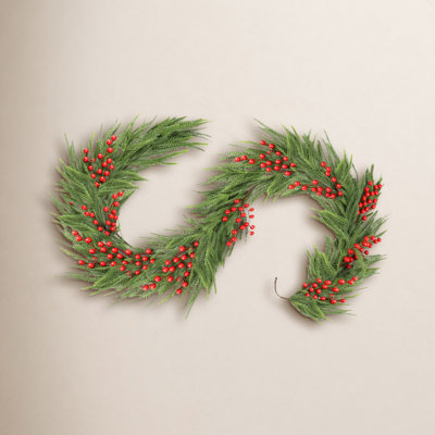Pre-Lit Faux Spruce Garland