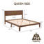 Base de lit avec tête de lit moderne Modern | Conception robuste en bois renforcé de caoutchouc pour une stabilité accrue et une finition écologique-910131952