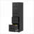 Cabinets, 4 Drawer Vertical Filing Cabinet with Lock, Black Steel, Fits Letter/Legal/A4/F4 | Modern | Home Office