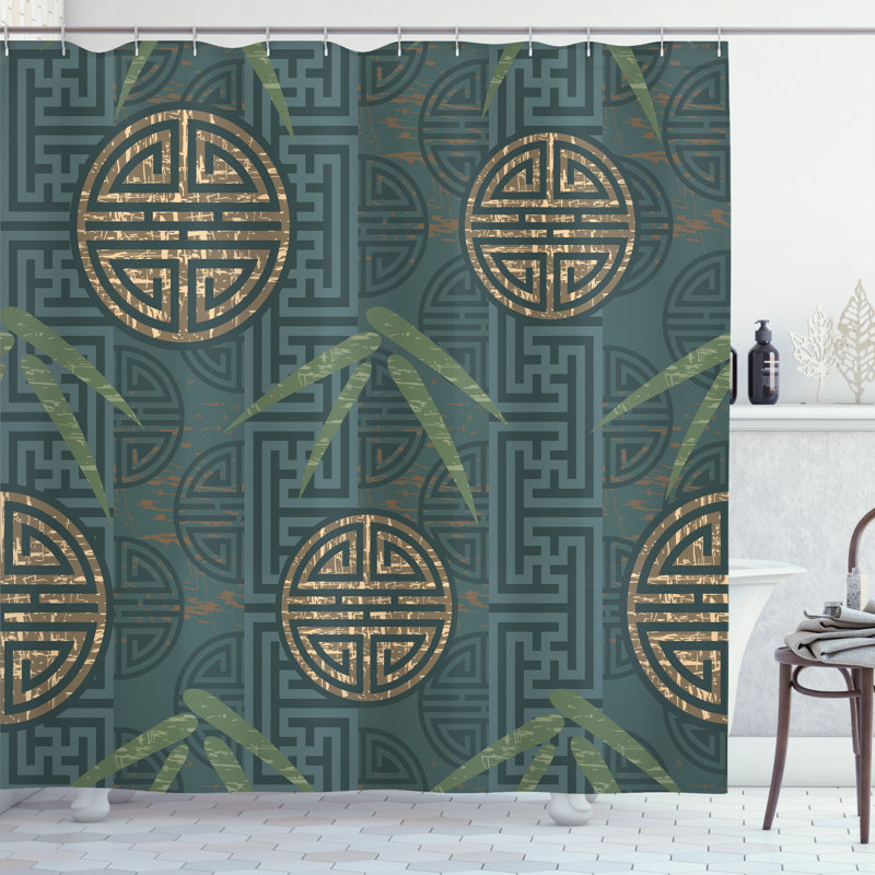 Shower Curtain with Hooks Included, 84"H x 69"W
