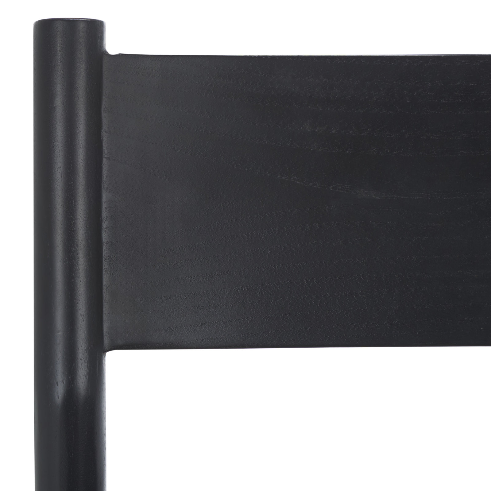 Hentges Woven Leather Counter Stool, Black