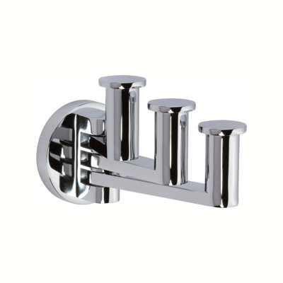 Kubic Pivoting Triple Robe Hook