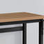 Bureau d'ordinateur, bureau personnel, debout, réglable, l 48 po, travail, ordinateur portable, stratifié brun, métal noir, contemporain,-156118881