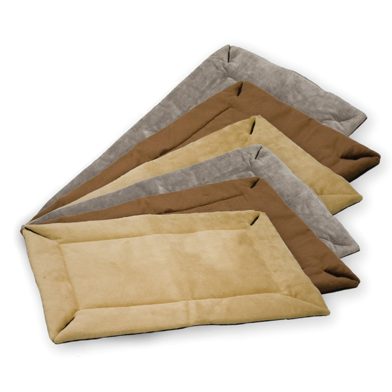 Tapis de caisse pour chien auto-chauffant, Très grand (l 48 po x P 32 po x H 0,5 po), gris
