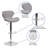 Arkport Swivel Upholstered Adjustable Height Counter Stool with Metal Frame-20132233