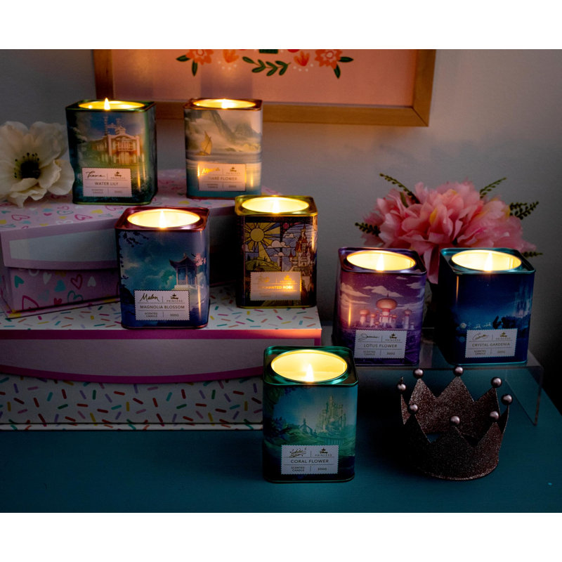 Ariel Coral Flower Scented Soy Tealight Candle