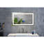 Miroir de salle de bain 40 po x 28 po à DEL pour salle de bain - Brouillard, à intensité variable, 3 options de couleurs, fonction mémoire, plans de toilettage