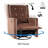Parkhur 29" Wide Upholstered Manual Swivel Glider Rocker Recliner Nursery Chair-229166900