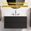 Meuble-lavabo flottant mural 36 po avec lavabo et tiroirs Esom-122602839-122602840