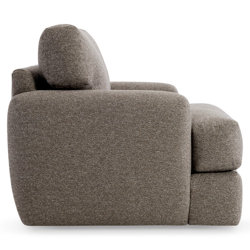 Plush Swivel Armchair