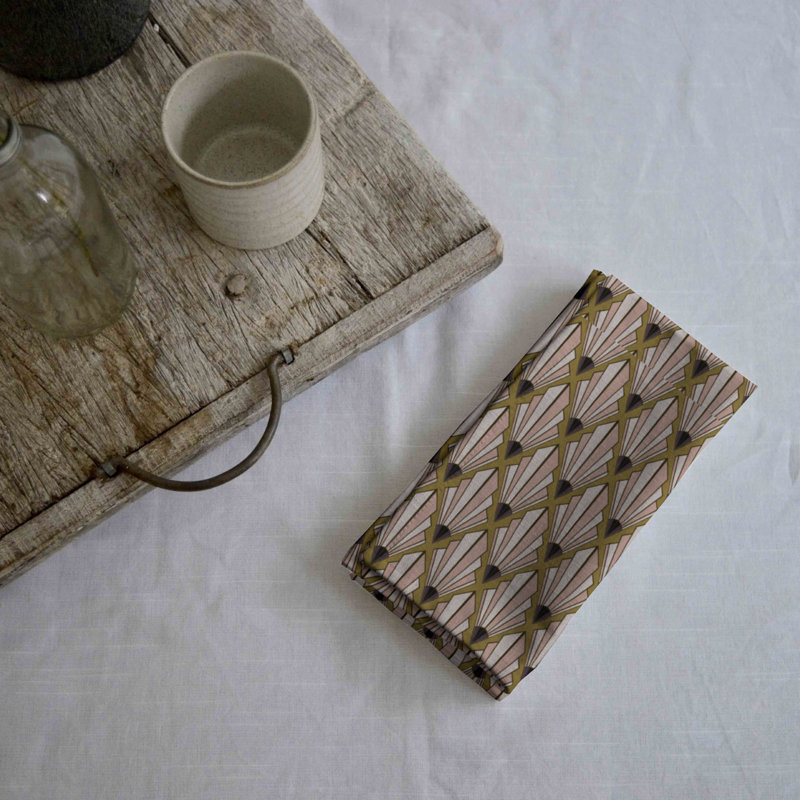 Cabriano 100% Cotton Geometric Square Napkin
