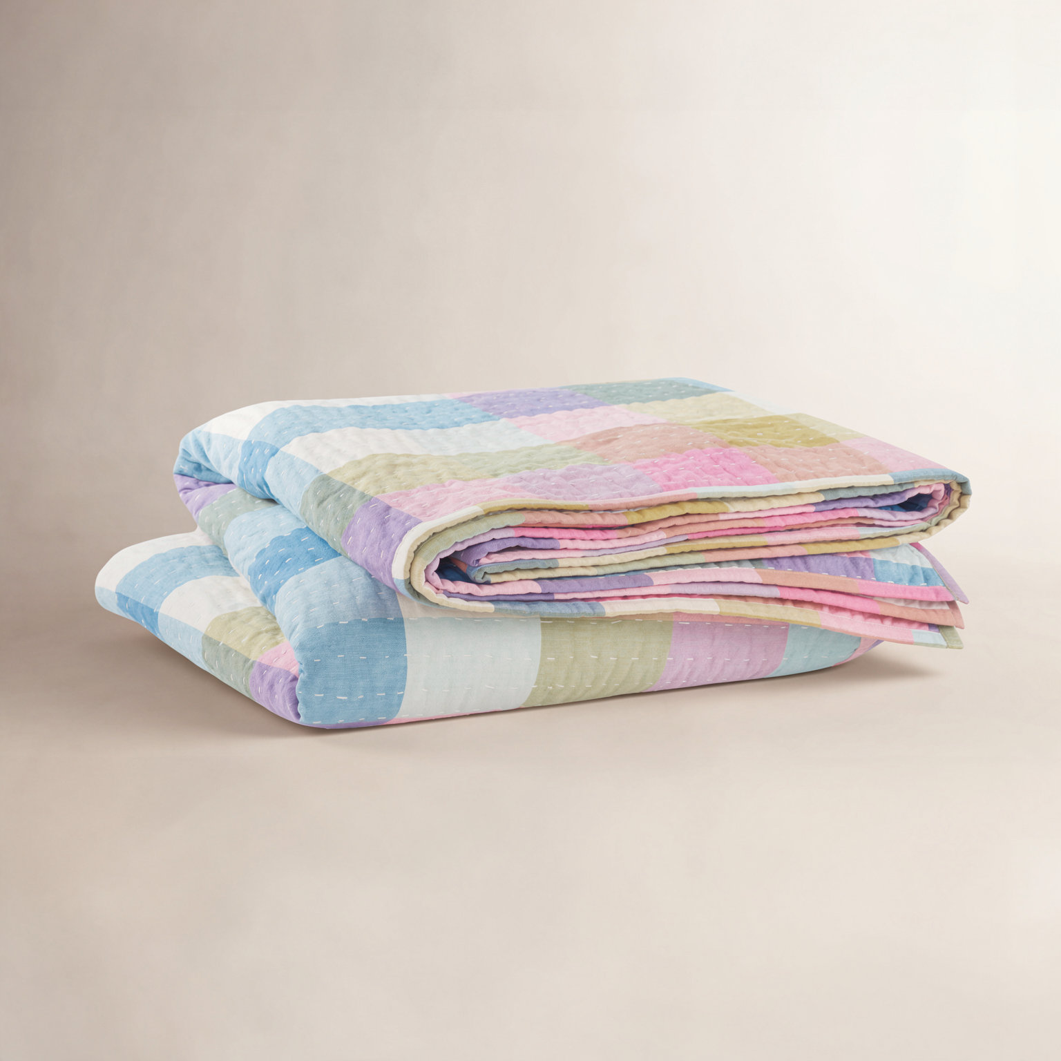 Charlette Plaid Cotton Coverlet, Twin/Twin XL Coverlet
