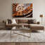 «Music Marimba», art mural sur toile noire-1039177824