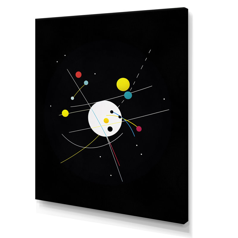 Art géométrique moderne sur toile, Toile tendue, H 20 po x l 12 po x P 1 po