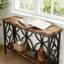 Table basse, canapé industriel, console 2 niveaux