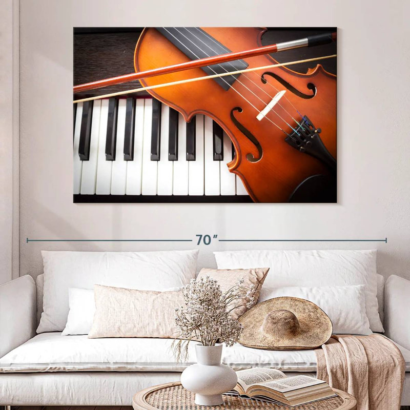 Abarca, violon et instruments de piano, H 34 po x l 51 po