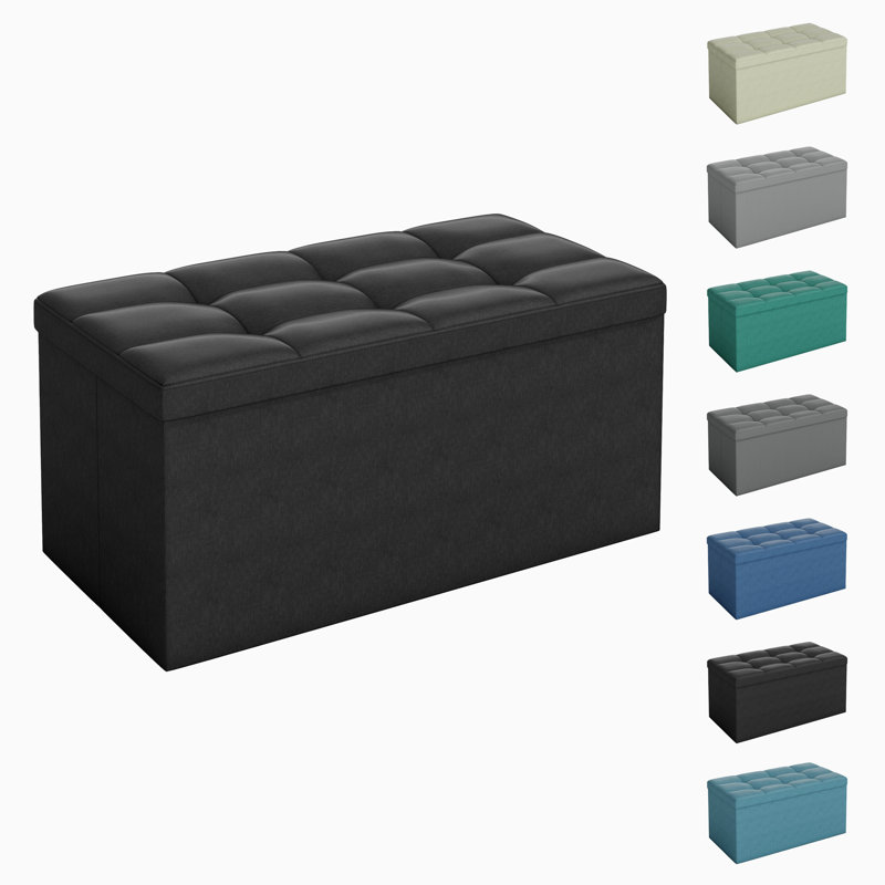 76.5cm Wide Standard Ottoman, Black
