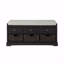 Banc de rangement en bois avec 3 tiroirs et 3 paniers Collection-183420762