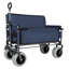 Chariot pliant robuste avec banquette - Chariot de plage tout-terrain d'une capacité de 500 lb avec des roues de 9 po de largeur