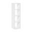  Organisateur de rangement cubique cubique à dos ouvert, 4 cubes, blanc