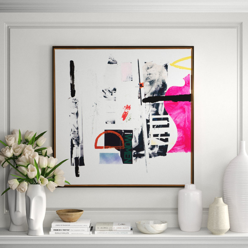 U2 1 by Elige - Floater Frame Mixed Media Artwork on Canvas