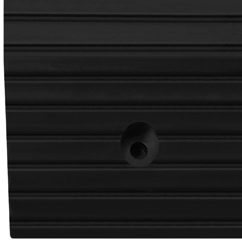 Vidaxl Bridge Threshold Ramp Rubber, 3.1" H x 15.7" W x 19.3" L
