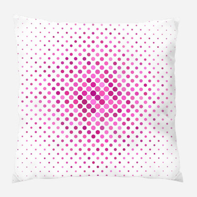 Polka Dots Microsuede Reversible Throw Pillow