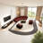 Semi-circular arc  negotiating sofa