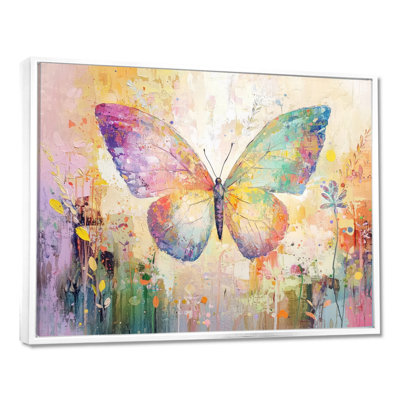 Floral Butterfly Delicate Wings III - Butterfly Wall Décor