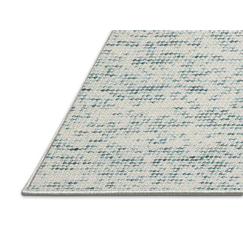 Tapis contemporain gris / vert clair, Rectangle 2 pi x 3 pi