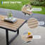 Ensemble de conversation extérieure 4 pièces avec table basse et coussins lavables - Patio, jardin, terrasse, cour-1727056780