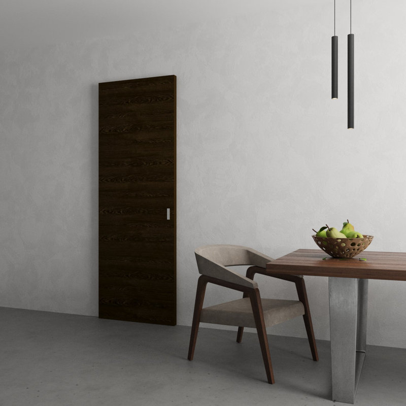 Grange cachée | Ego 5000 | Portes en placage de bois | Ensemble coulissant magique Magic |, 18 po x 84 po, Chêne marbré