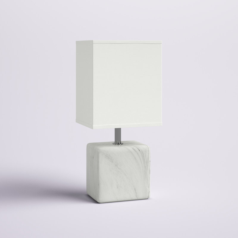 Eri Ceramic Table Lamp, White, White