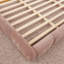 Structure de lit plateforme tapissier avec tête de lit épaisse incurvée, lit de plancher pour la chambre à coucher-1749730632-1749730633