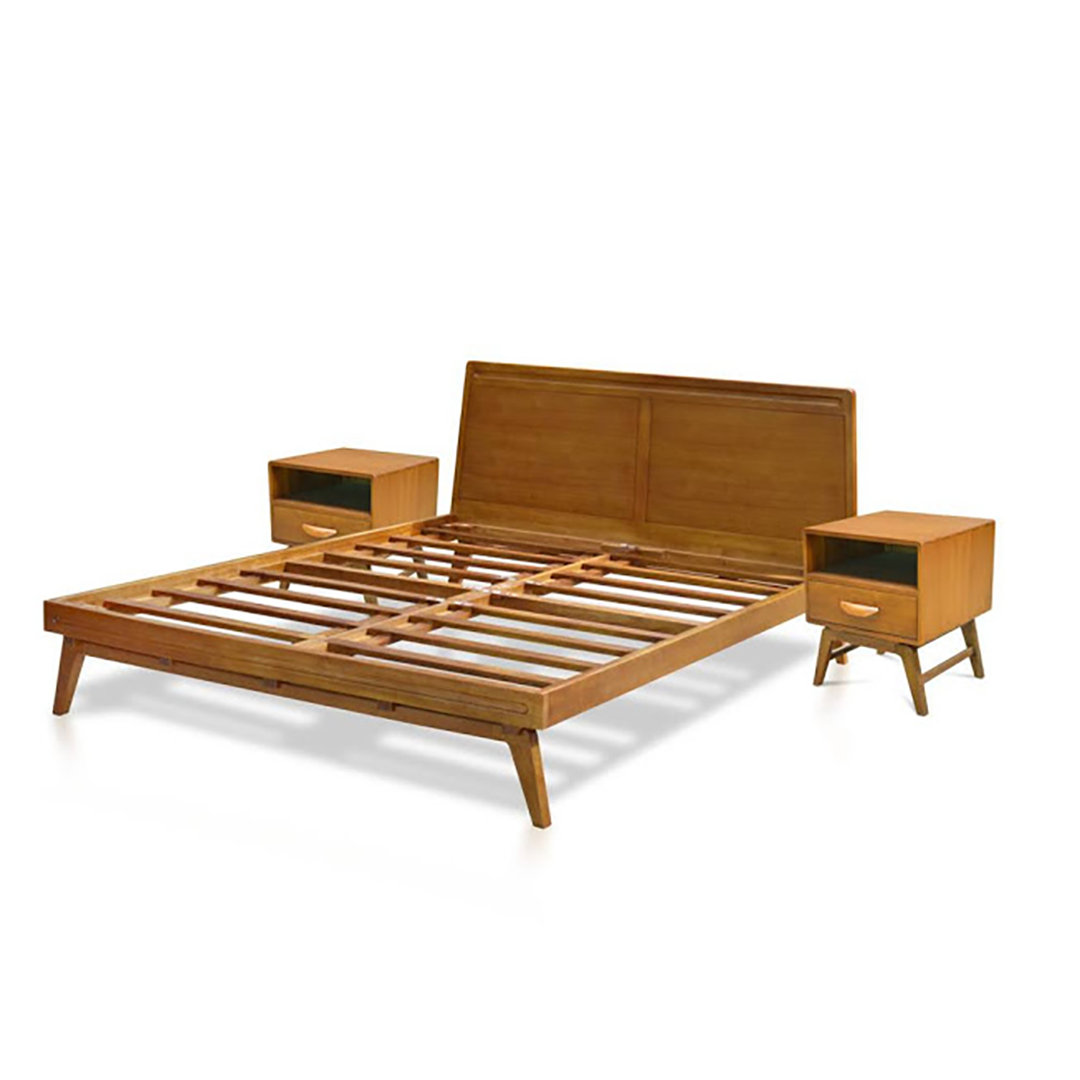 Brandin Solid Wood 3 Piece Bedroom Set Wade Logan® Mattress 