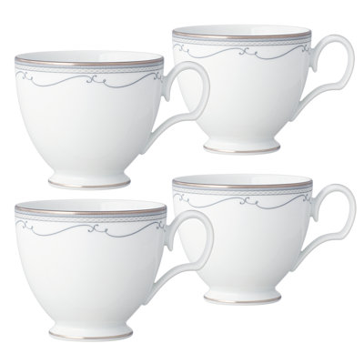 Noritake Satin Flourish Cups, 8 oz.