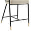Tabouret de comptoir rembourré en tissu 26 po Rochin-97470601