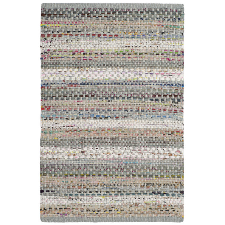 Vesey Hand Woven Cotton Striped Rug