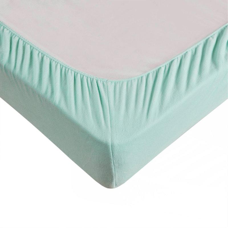 Ensemble de draps 4 pièces, Ensemble de draps pour lit double avec 2 taies d'o, Turquoise